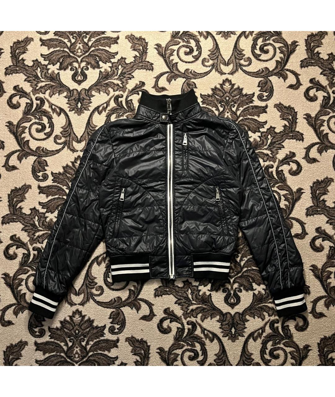 DOLCE&GABBANA Черная полиамидовая куртка, фото 9