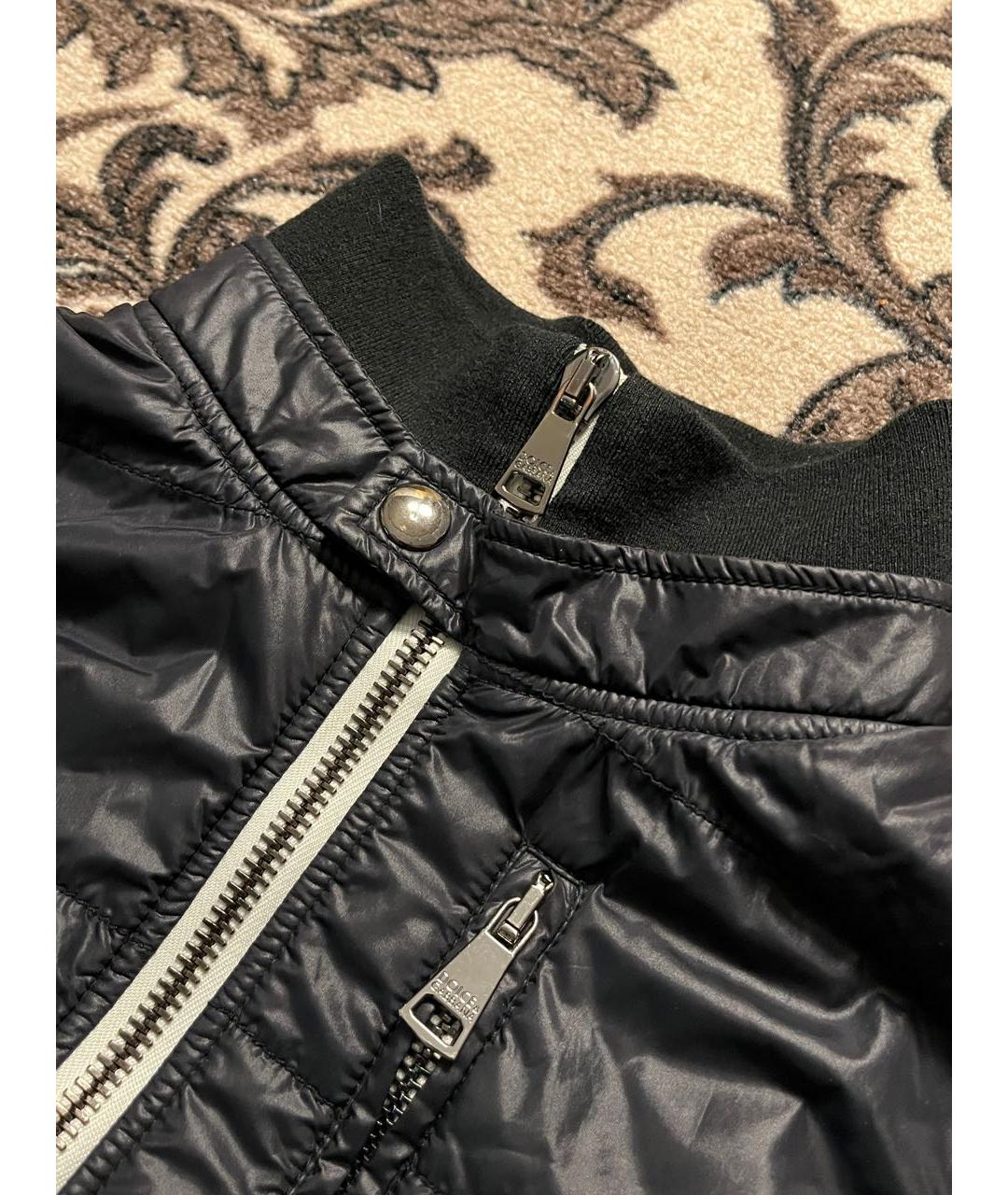 DOLCE&GABBANA Черная полиамидовая куртка, фото 4