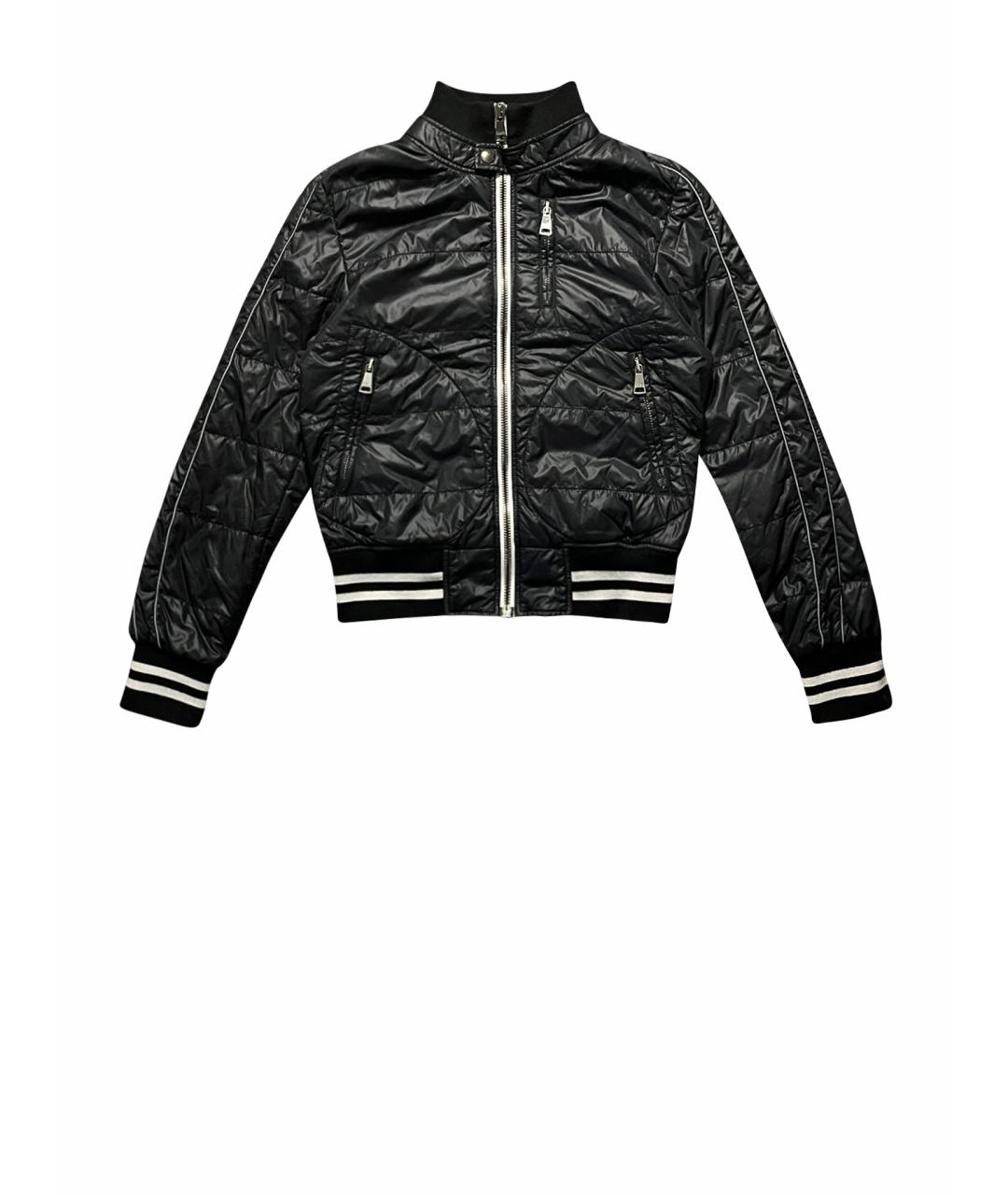 DOLCE&GABBANA Черная полиамидовая куртка, фото 1