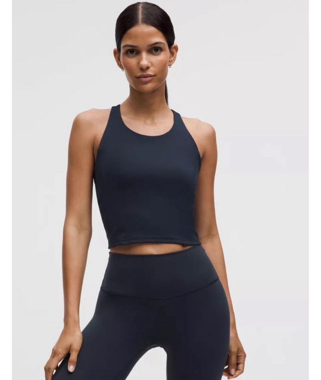 Lululemon Темно-синяя майка, фото 7
