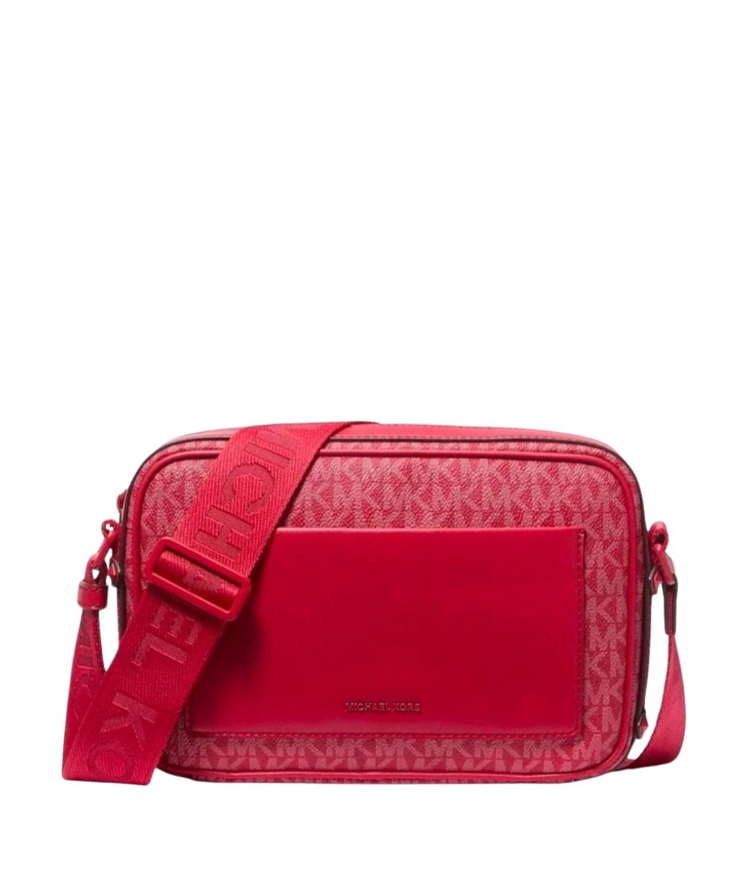 MICHAEL KORS Бордовая сумка через плечо из искусственной кожи, фото 1