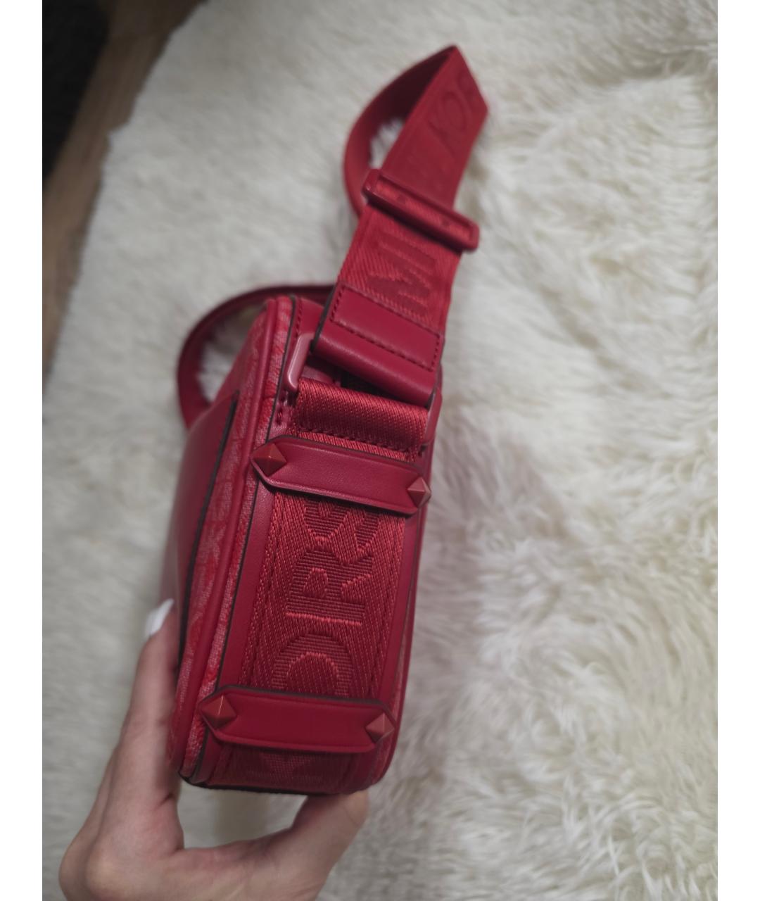 MICHAEL KORS Бордовая сумка через плечо из искусственной кожи, фото 2