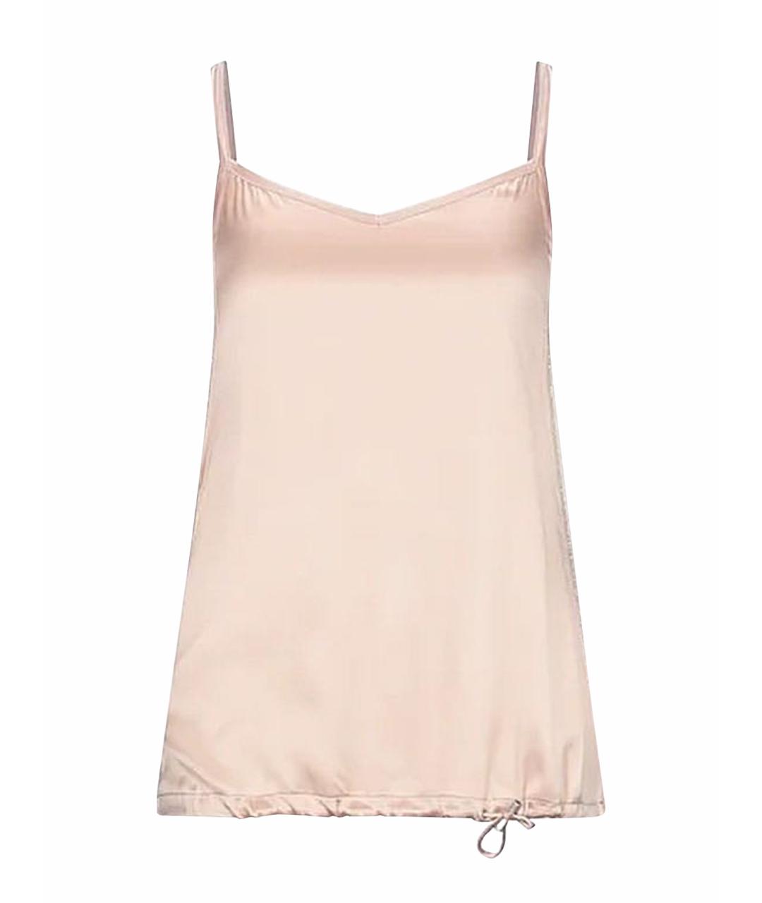 FABIANA FILIPPI Бежевая шелковая майка, фото 1