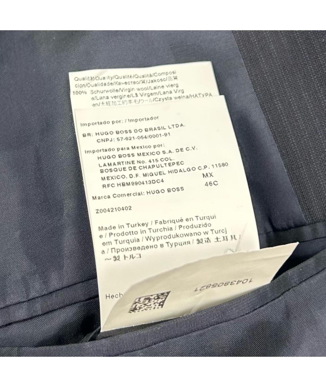 HUGO BOSS Черный шерстяной пиджак, фото 7