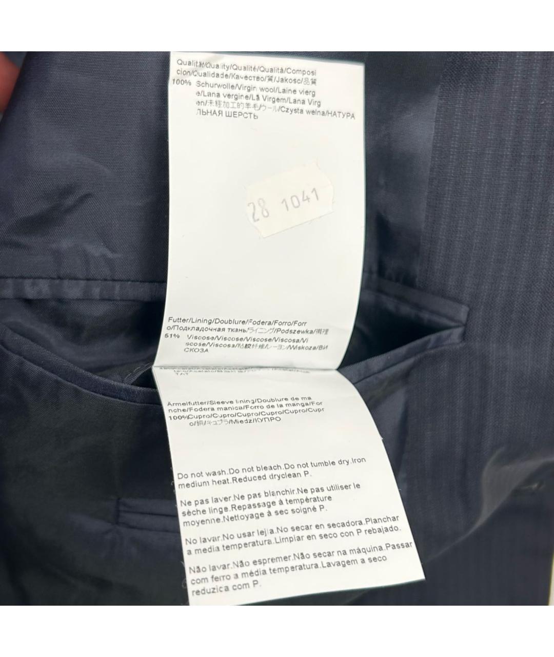 HUGO BOSS Черный шерстяной пиджак, фото 6
