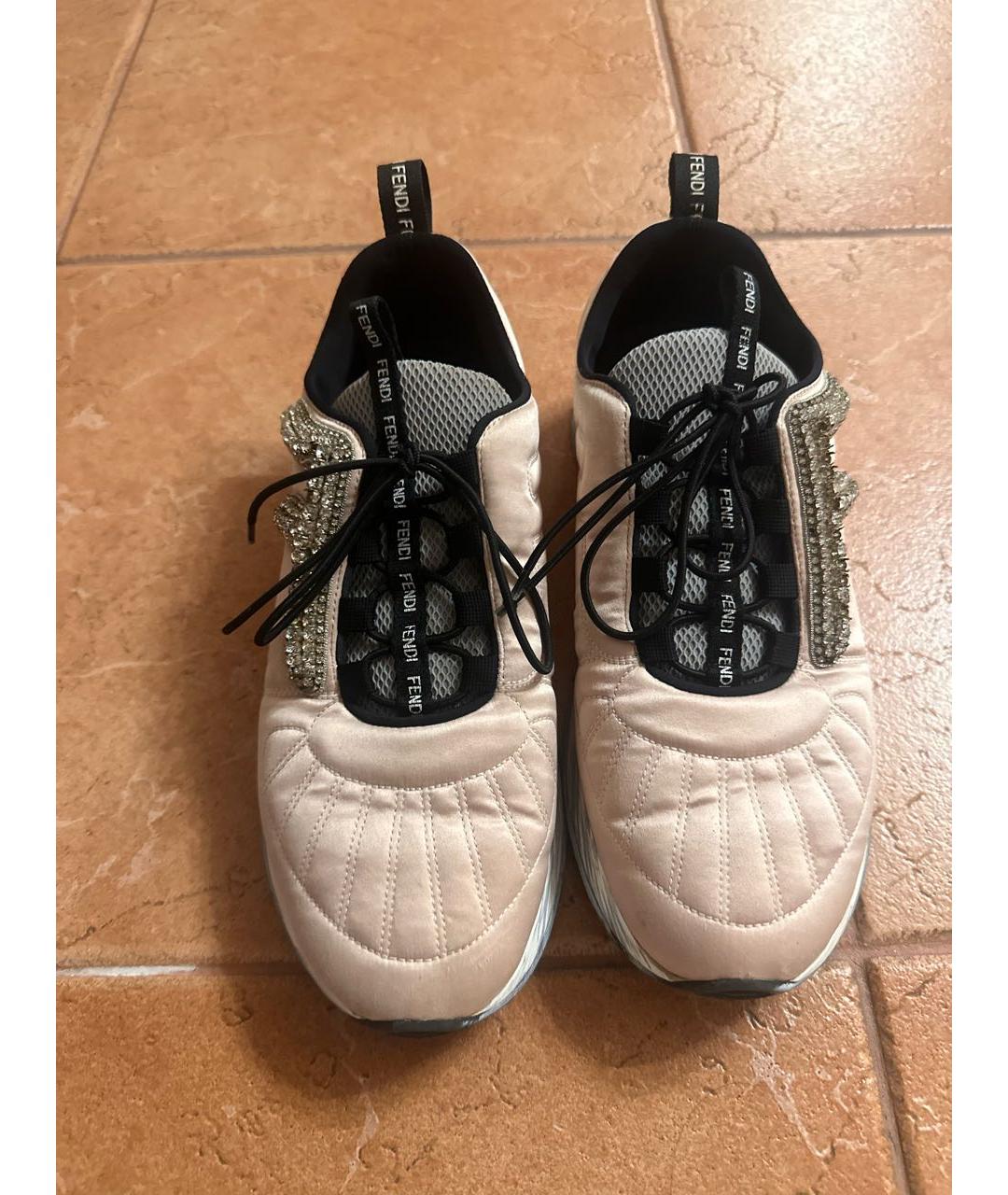 FENDI Розовые кроссовки, фото 3