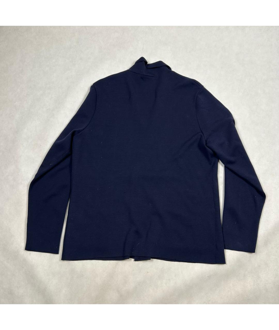RALPH LAUREN PURPLE LABEL Темно-синий шерстяной кардиган, фото 2