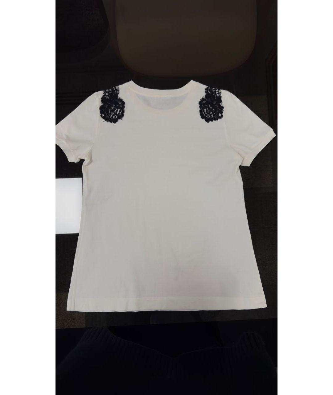 DOLCE&GABBANA Белая хлопковая футболка, фото 2