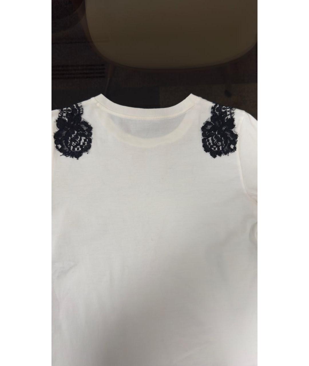 DOLCE&GABBANA Белая хлопковая футболка, фото 4