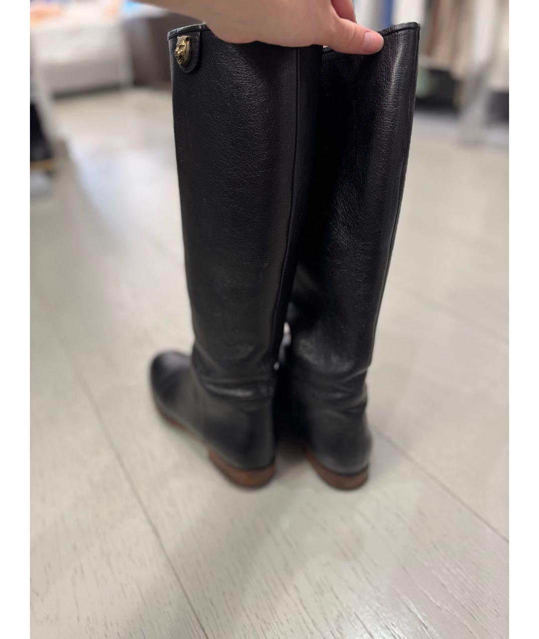 GUCCI Черные кожаные сапоги, фото 3