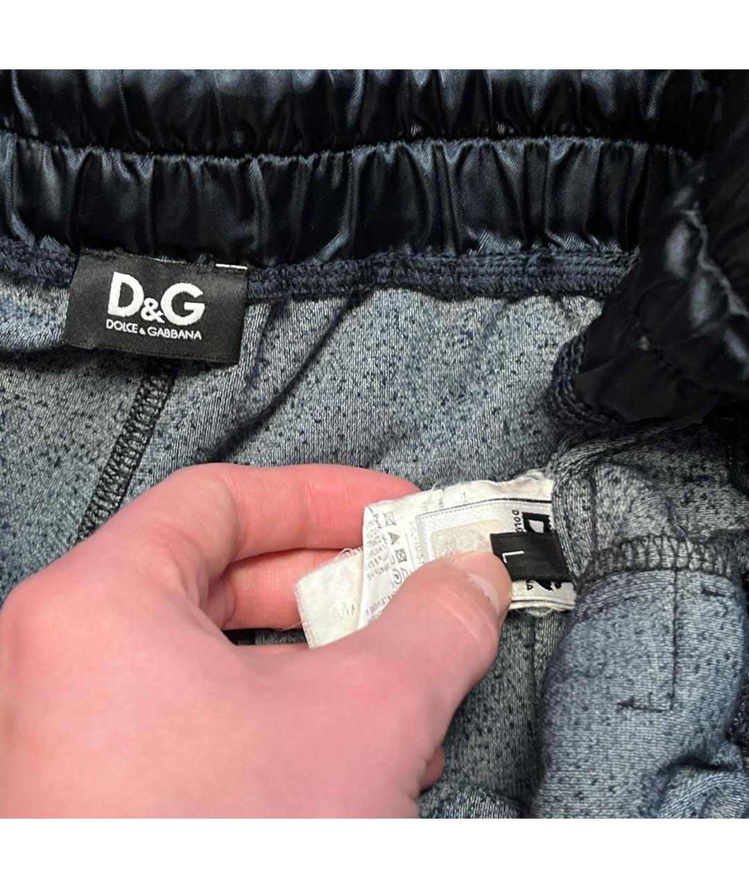 DOLCE&GABBANA Черные хлопковые повседневные брюки, фото 3