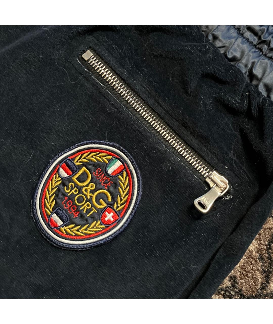 DOLCE&GABBANA Черные хлопковые повседневные брюки, фото 5