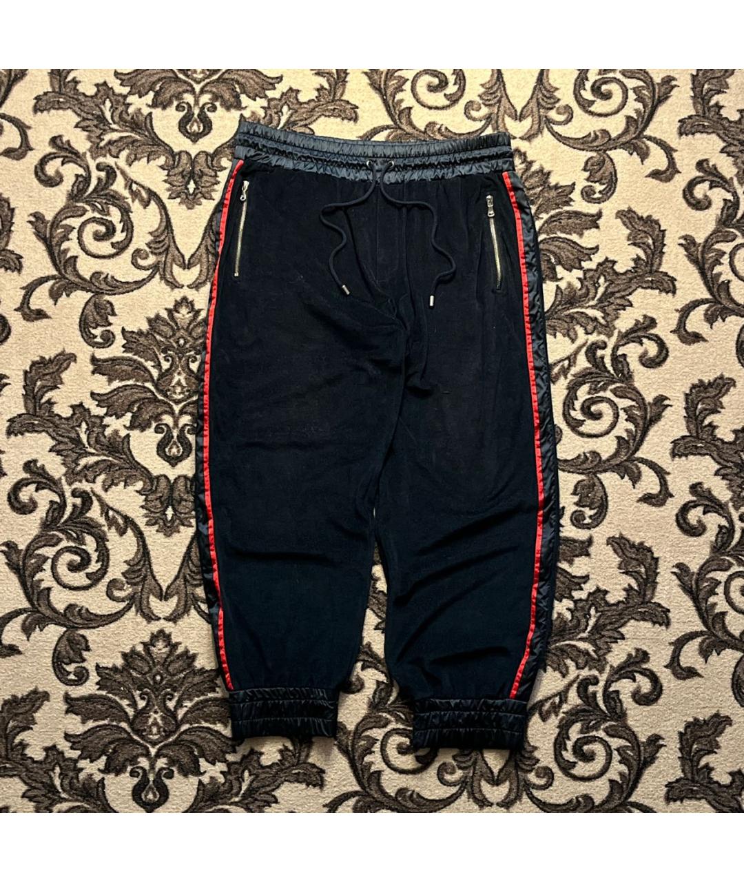 DOLCE&GABBANA Черные хлопковые повседневные брюки, фото 7