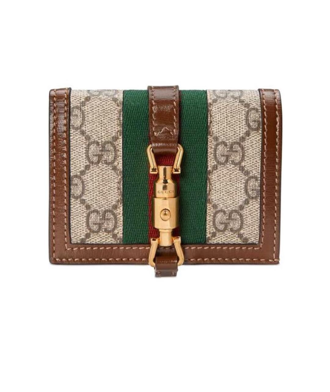 GUCCI Коричневый кожаный кошелек, фото 1