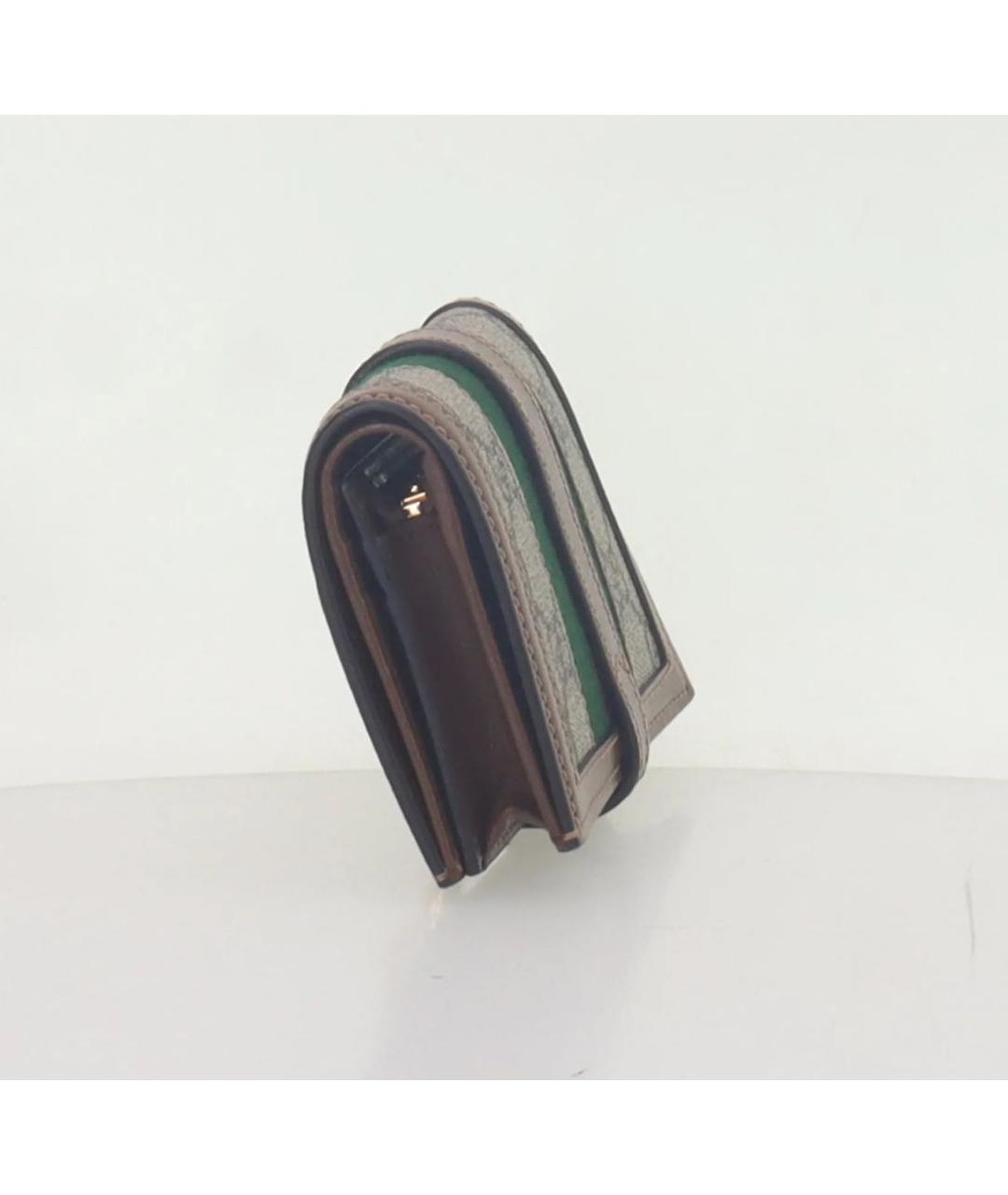 GUCCI Коричневый кожаный кошелек, фото 2