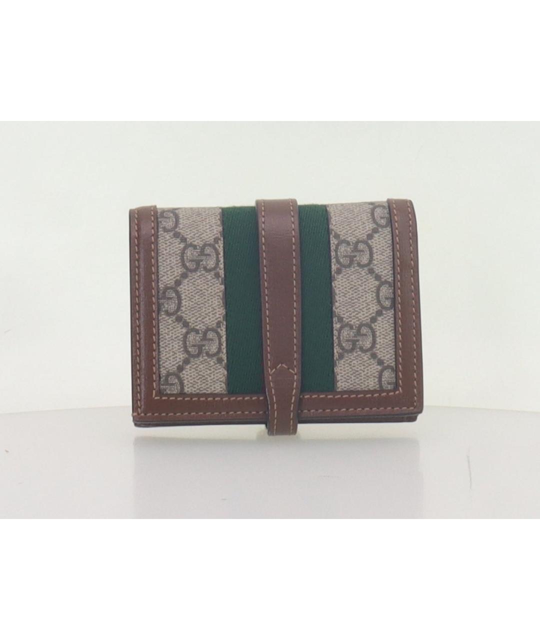GUCCI Коричневый кожаный кошелек, фото 3