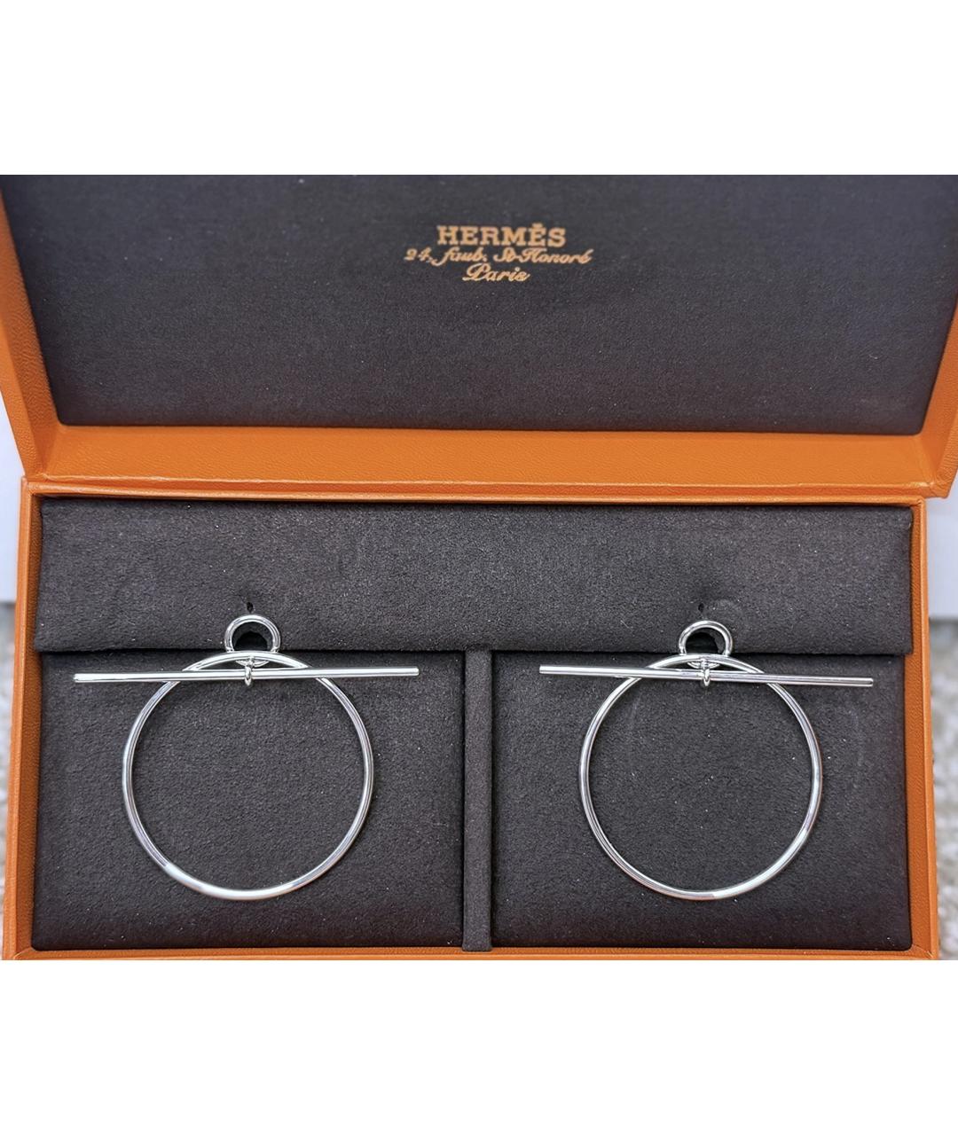 HERMES Серебряные серебряные серьги, фото 2