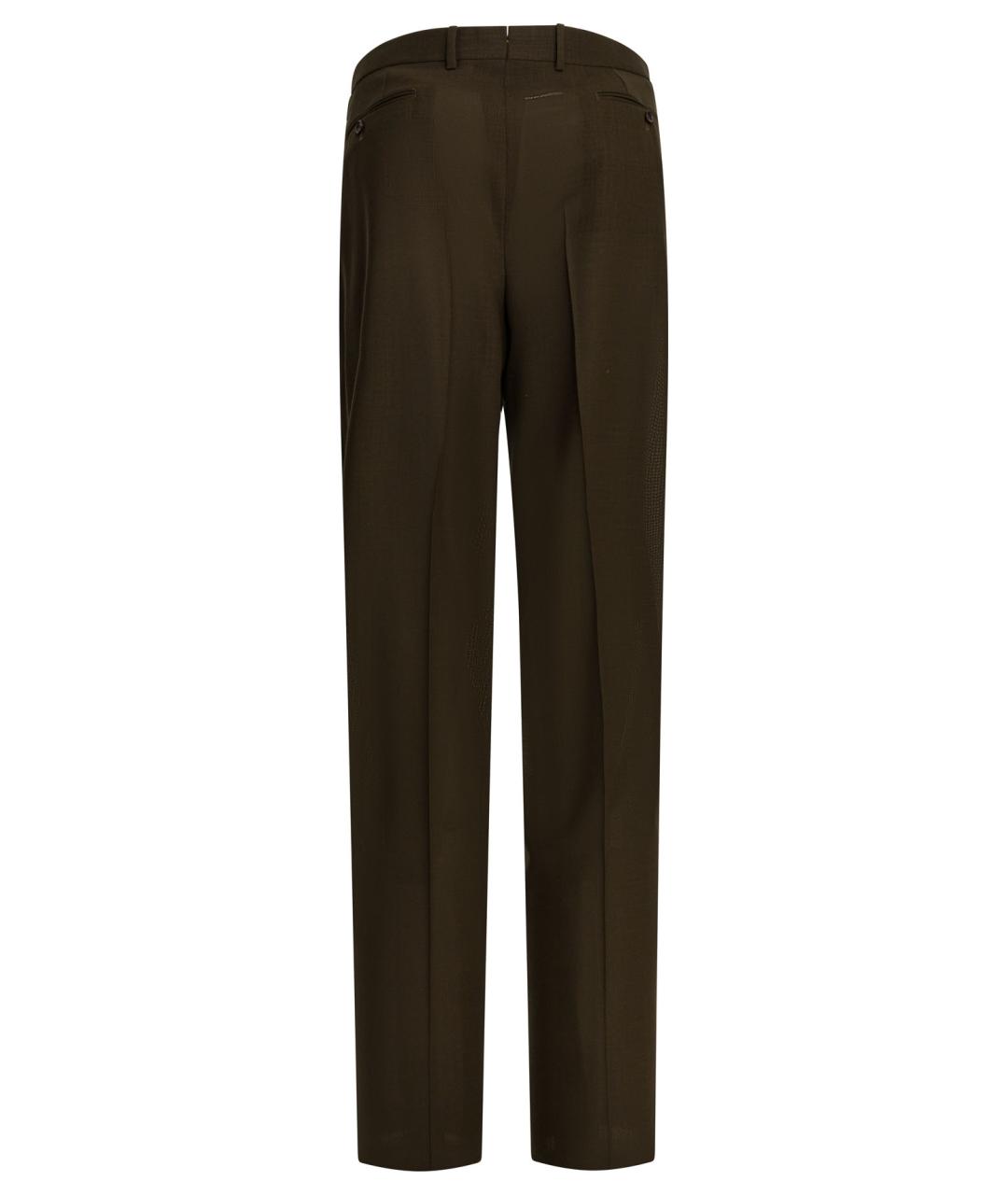 TOM FORD Коричневые шерстяные брюки чинос, фото 2