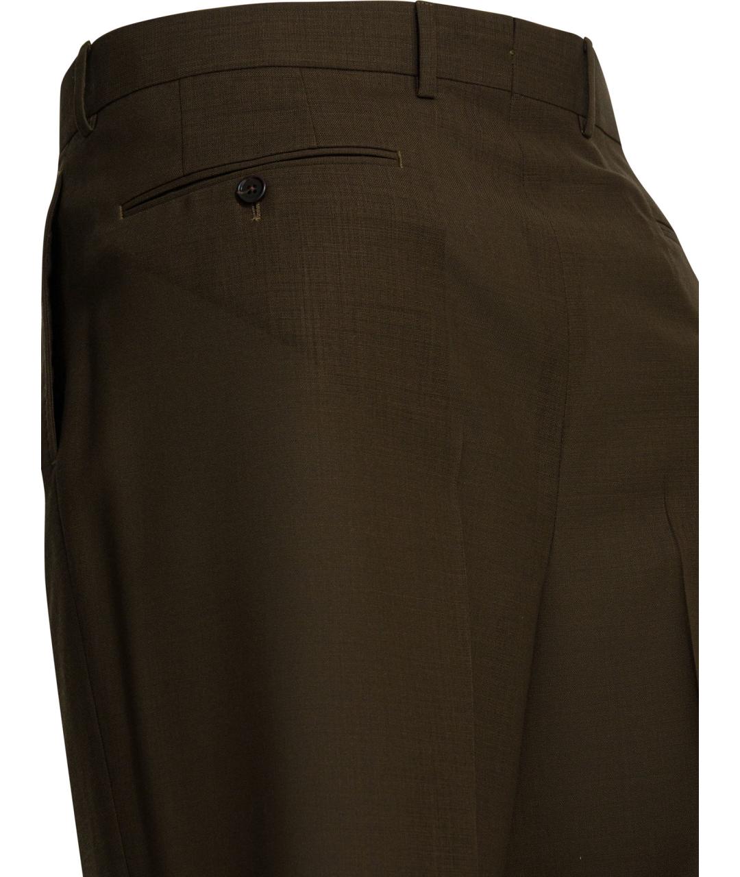 TOM FORD Коричневые шерстяные брюки чинос, фото 4