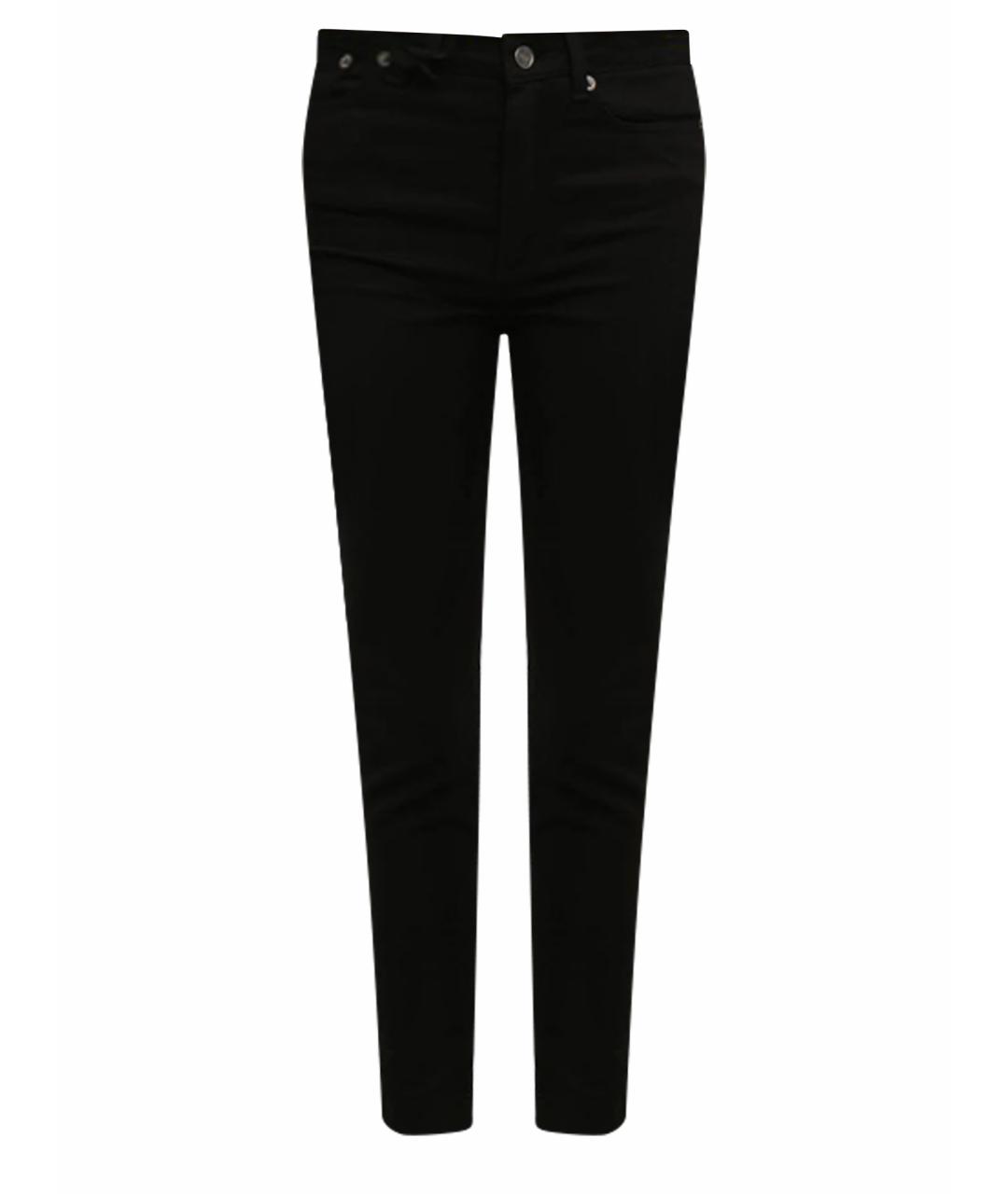 DOLCE&GABBANA Черные хлопко-эластановые джинсы слим, фото 1