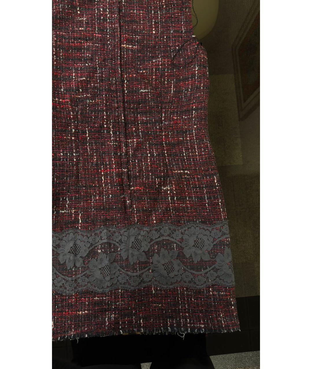 DOLCE&GABBANA Мульти твидовое повседневное платье, фото 4