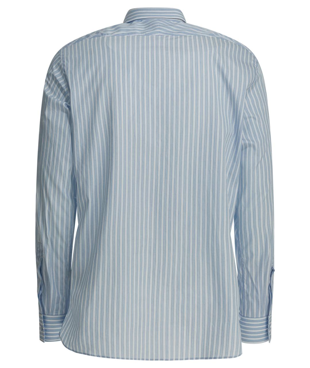 TOM FORD Голубая хлопковая классическая рубашка, фото 2