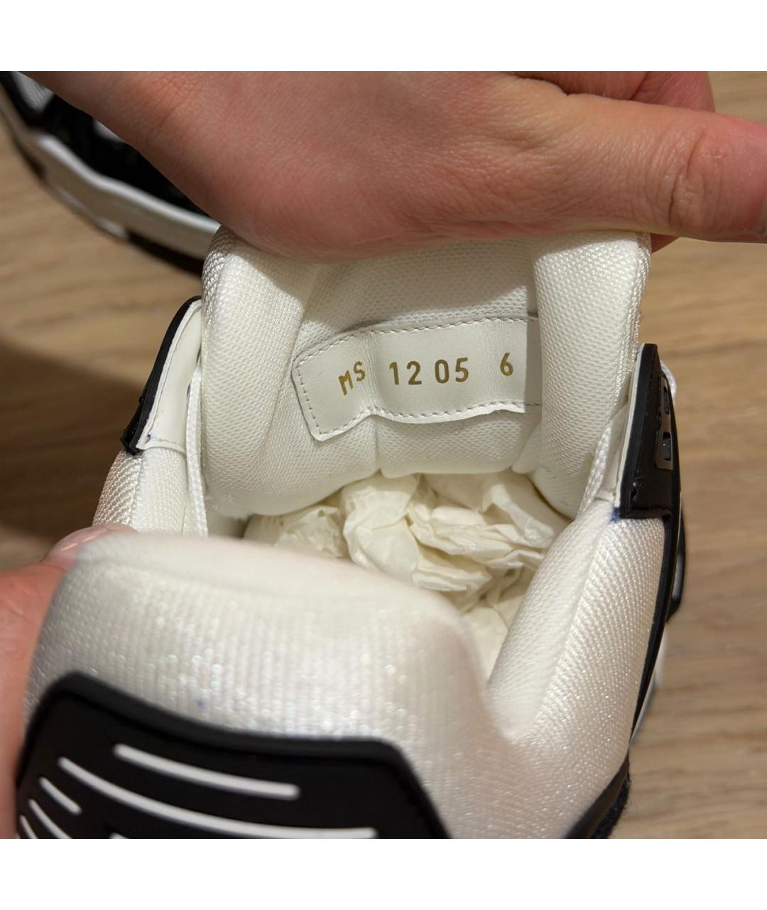 LOUIS VUITTON Черные кожаные высокие кроссовки / кеды, фото 6