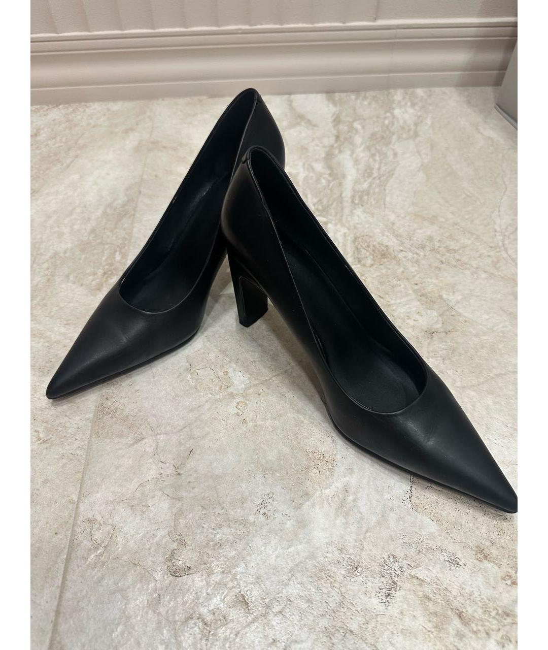 12 STOREEZ Черные кожаные туфли, фото 2