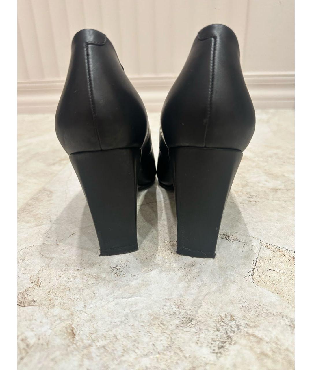 12 STOREEZ Черные кожаные туфли, фото 4