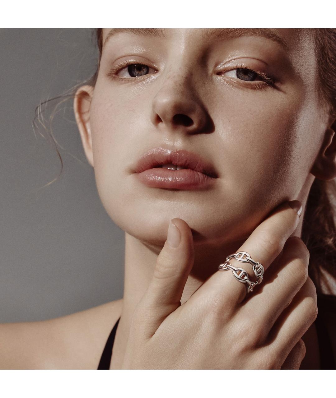 HERMES Серебряное серебряное кольцо, фото 4