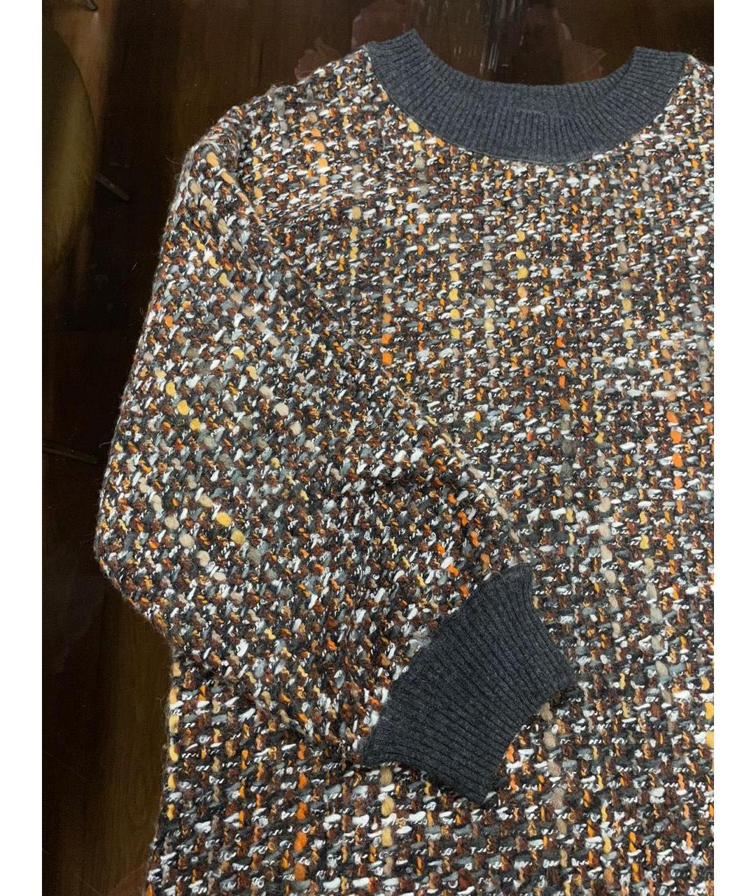 DOLCE&GABBANA Мульти шерстяное повседневное платье, фото 3