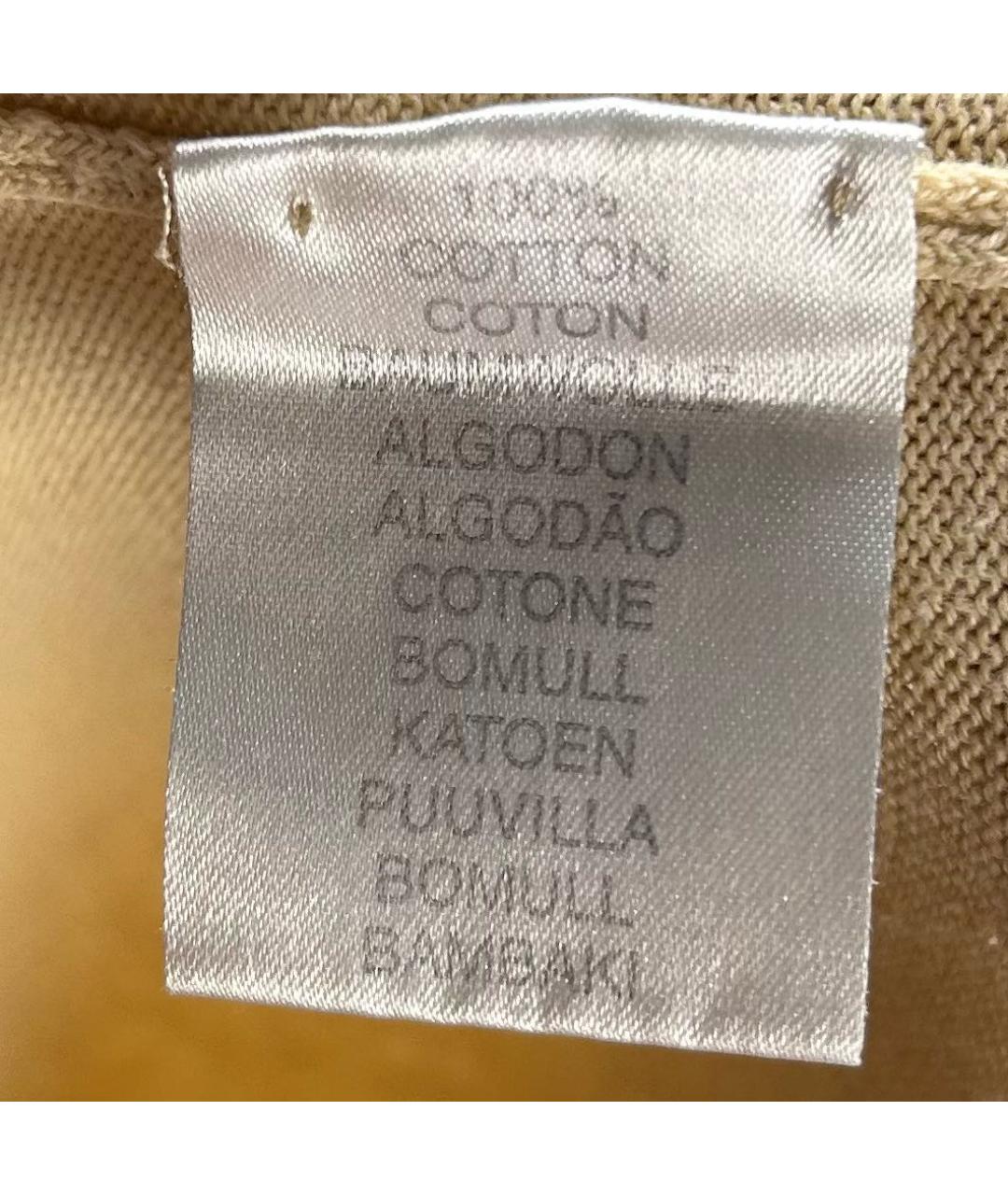 BURBERRY Бежевая хлопковая водолазка, фото 4