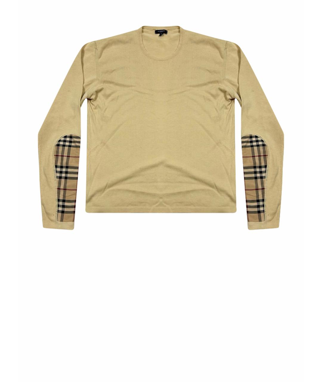 BURBERRY Бежевая хлопковая водолазка, фото 1
