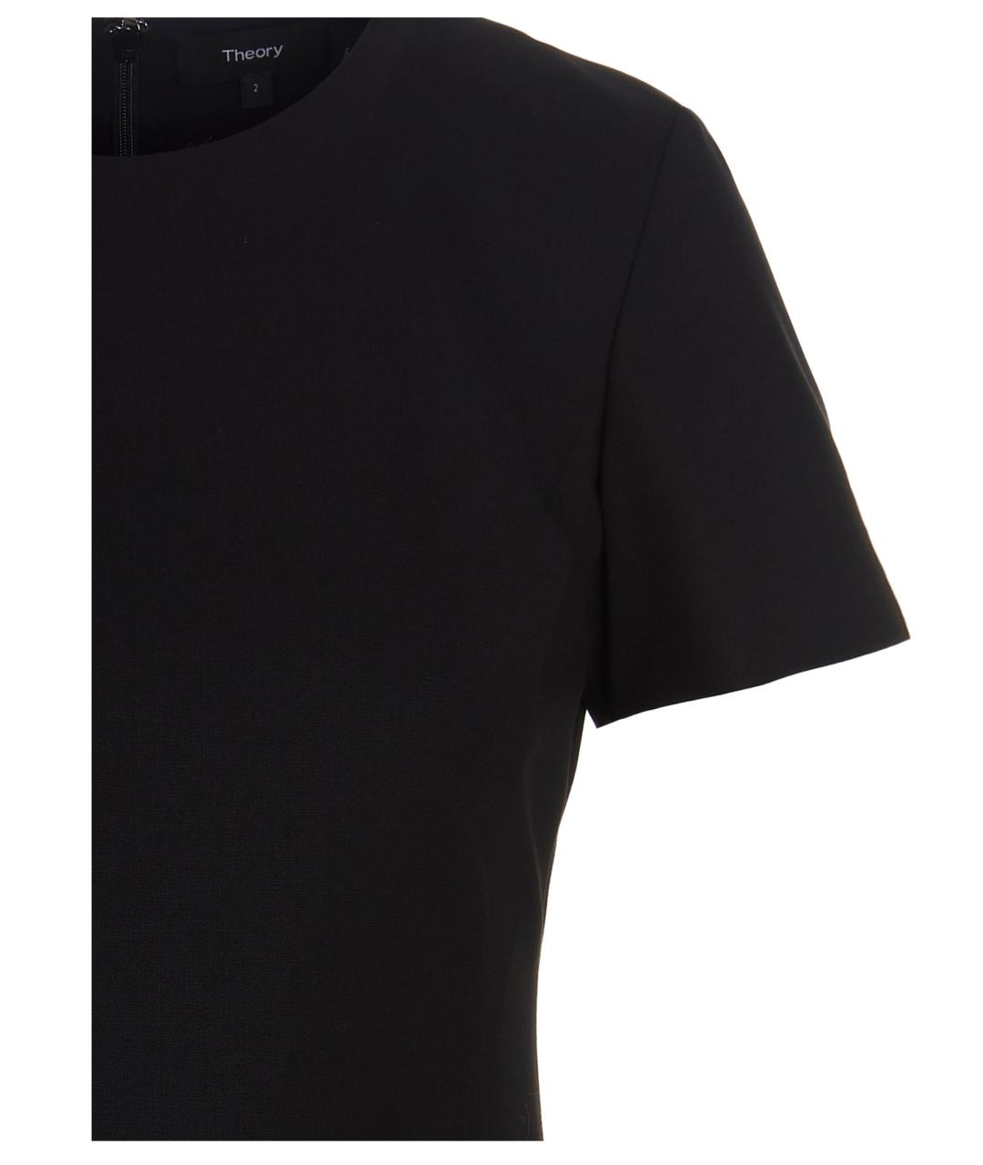 THEORY Черное повседневное платье, фото 3