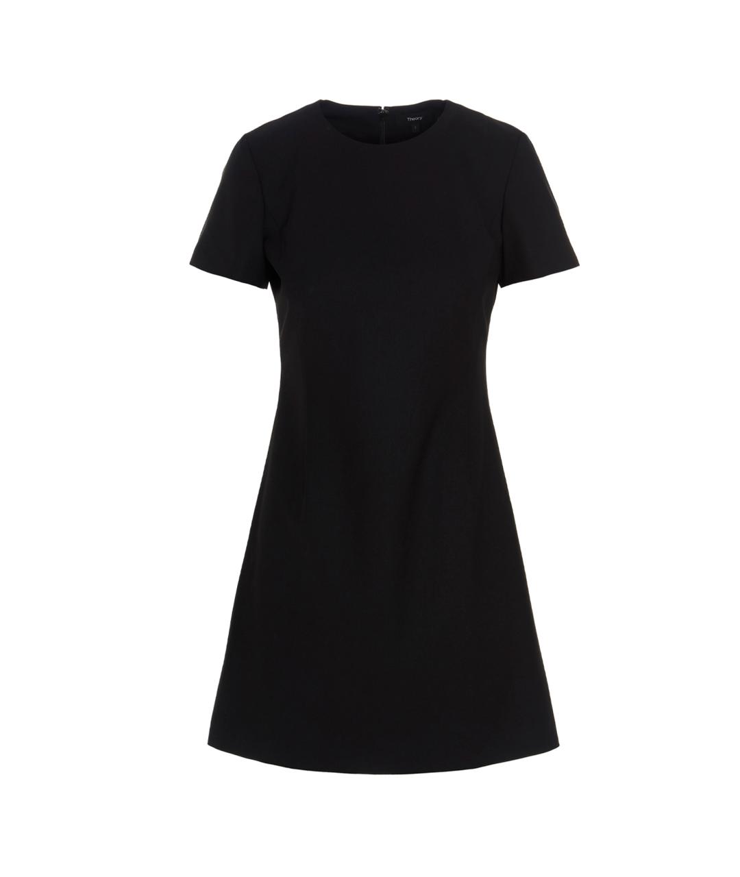 THEORY Черное повседневное платье, фото 1