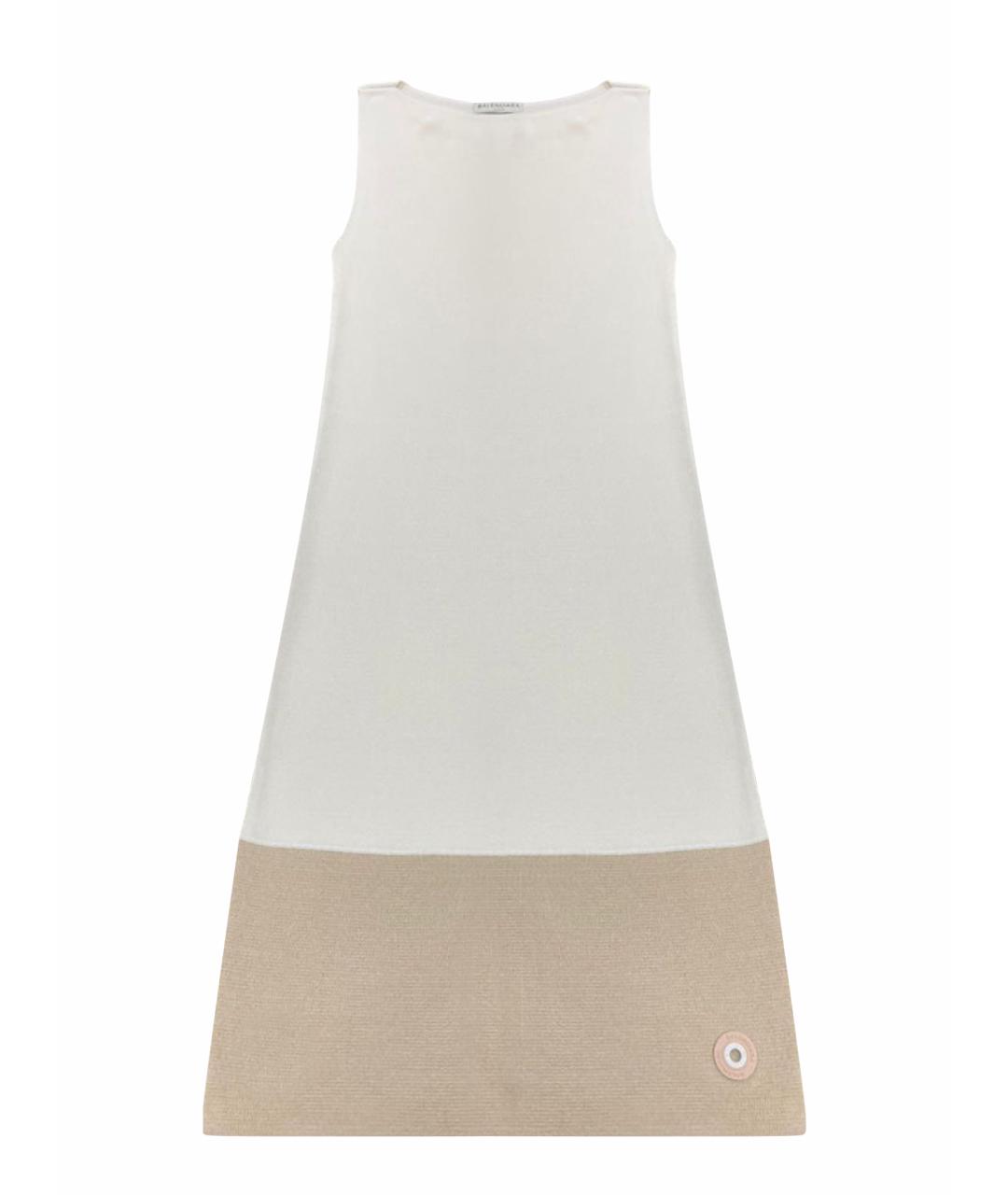 BALENCIAGA Бежевое хлопковое повседневное платье, фото 1