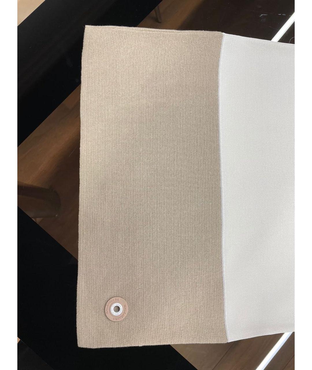 BALENCIAGA Бежевое хлопковое повседневное платье, фото 3