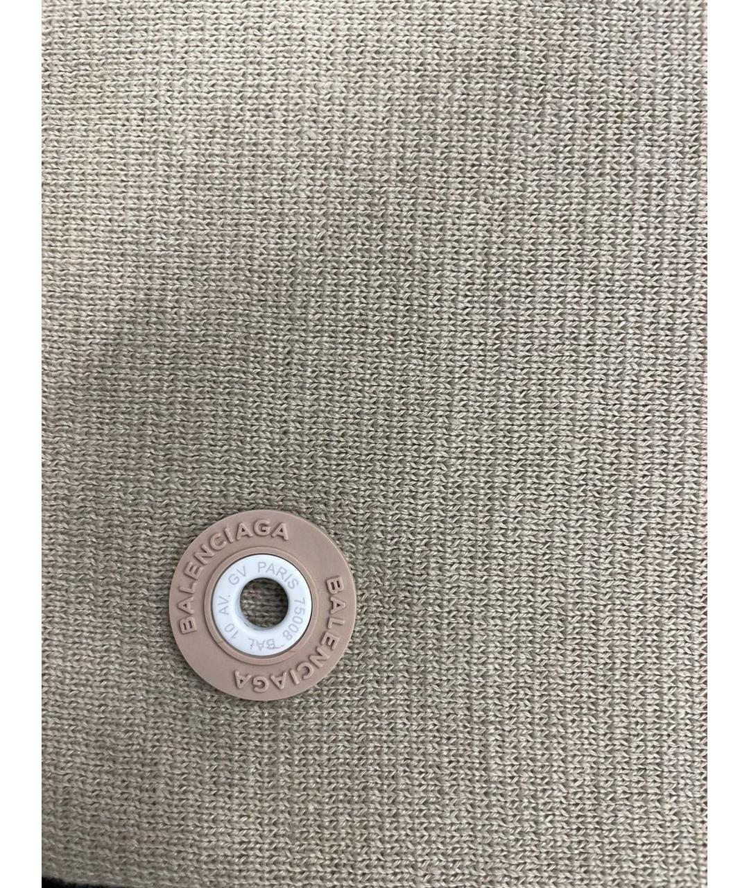 BALENCIAGA Бежевое хлопковое повседневное платье, фото 4