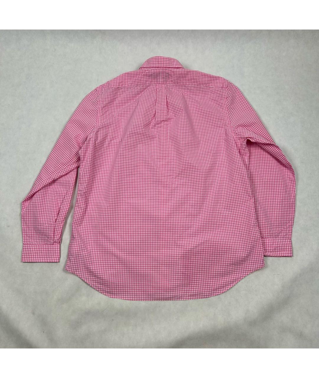 POLO RALPH LAUREN Розовая хлопковая кэжуал рубашка, фото 2