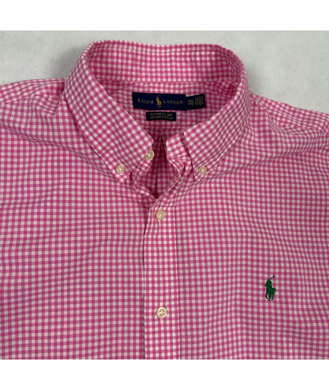 POLO RALPH LAUREN Розовая хлопковая кэжуал рубашка, фото 3