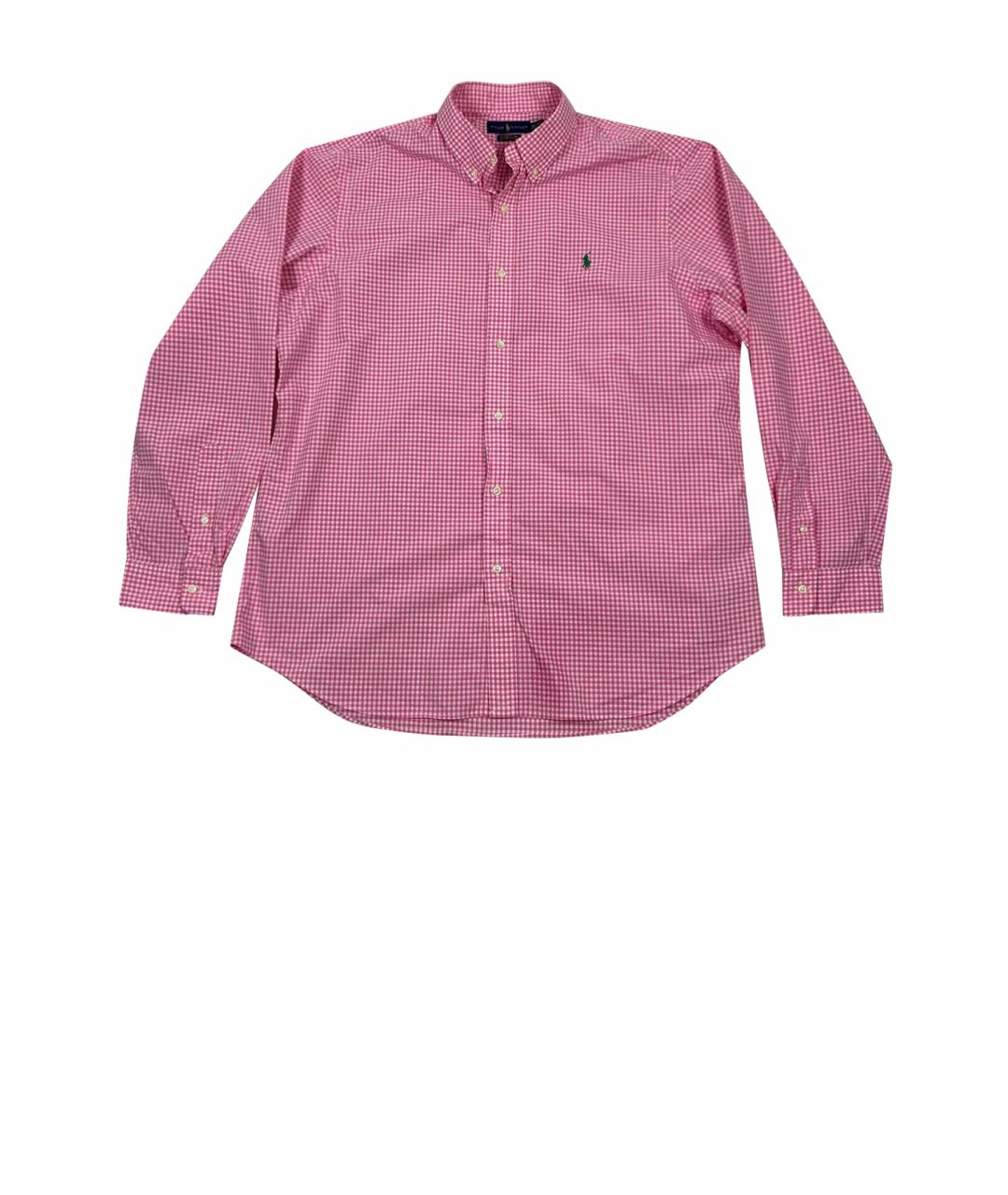 POLO RALPH LAUREN Розовая хлопковая кэжуал рубашка, фото 1