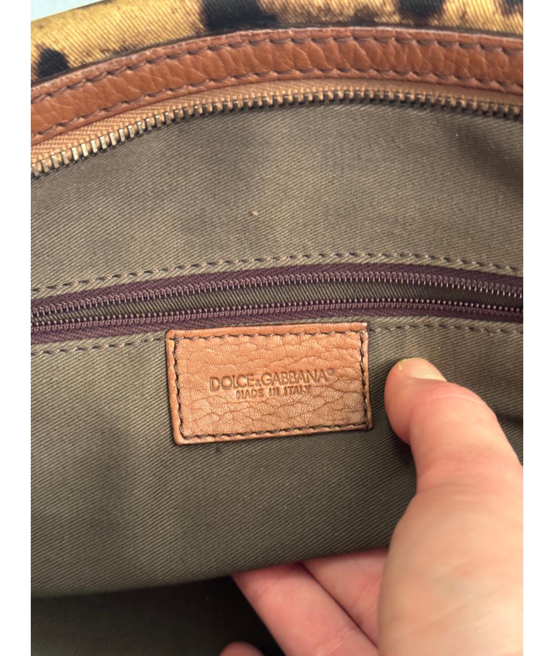 DOLCE&GABBANA Тканевая сумка с короткими ручками, фото 7