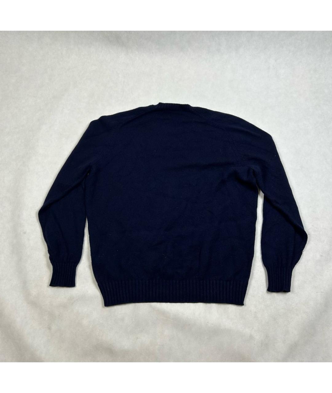 BRUNELLO CUCINELLI Темно-синий кашемировый джемпер / свитер, фото 2