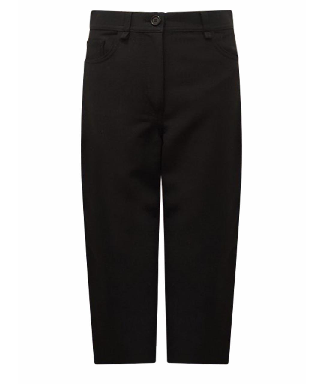 ARKET Черные шерстяные прямые брюки, фото 1