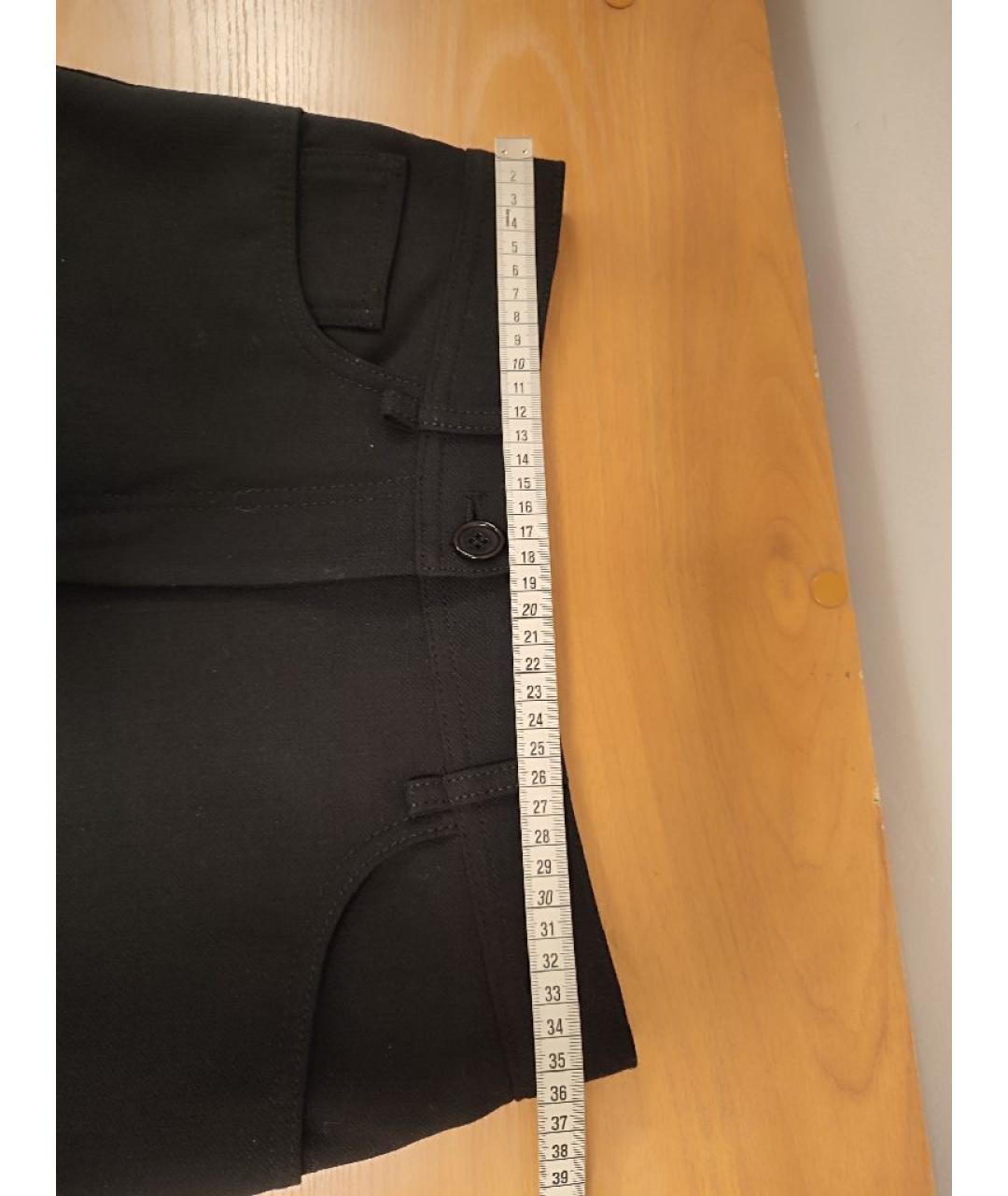 ARKET Черные шерстяные прямые брюки, фото 8
