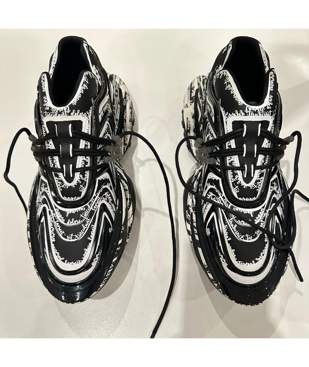 BALMAIN Черные неопреновые кроссовки, фото 2