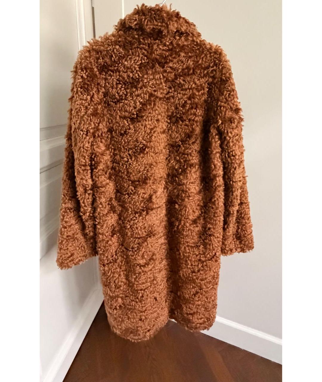 JIL SANDER Оранжевая шерстяная шуба, фото 2