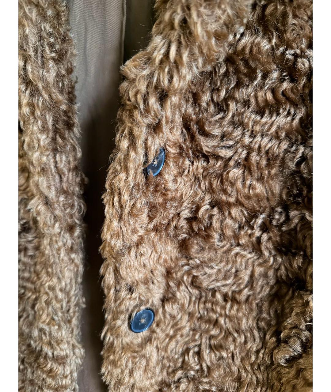 JIL SANDER Оранжевая шерстяная шуба, фото 4