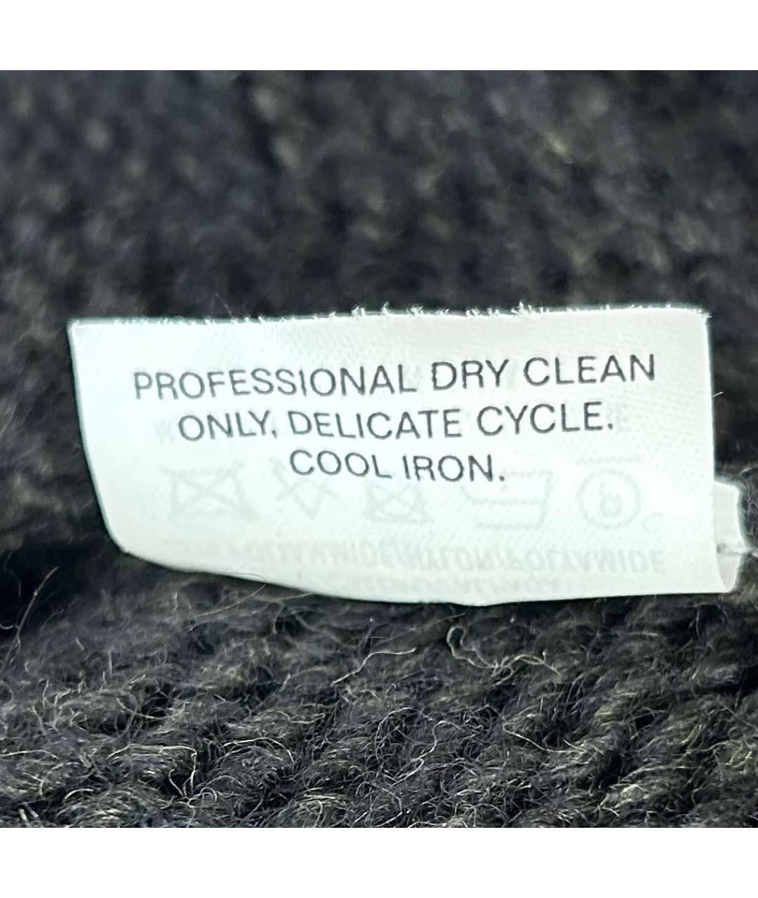 SAINT LAURENT Серый шерстяной кардиган, фото 7