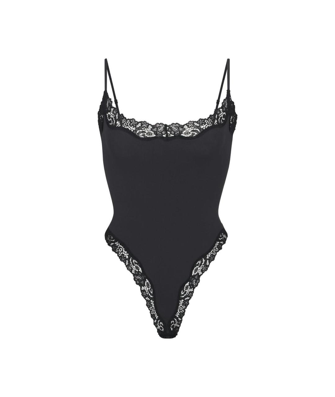 SKIMS Черное полиамидовое боди, фото 5